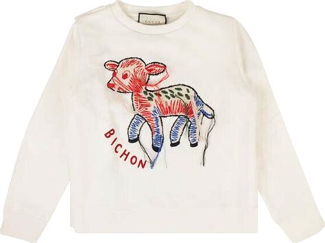 gucci ca37394|crewneck fawn sweatshirt.